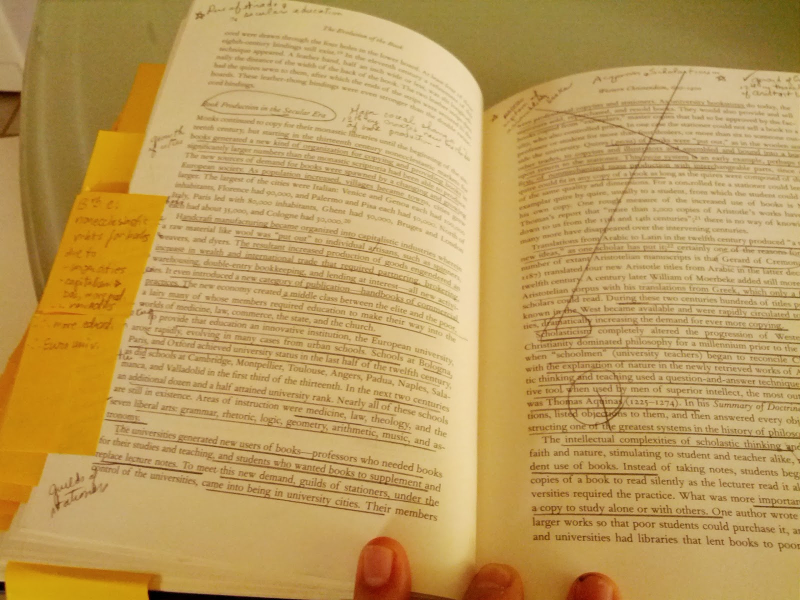 the yellow wallpaper annotations