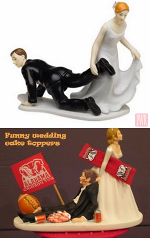 Unique Funny wedding cake toppers