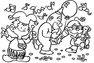 Carnival Coloring Page Carnival Coloring Page