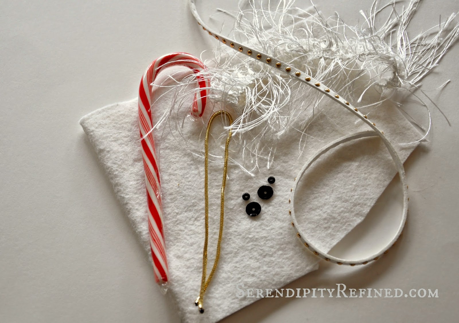 Serendipity Refined Blog No Sew Felt Horse Head Candy Cane Cover