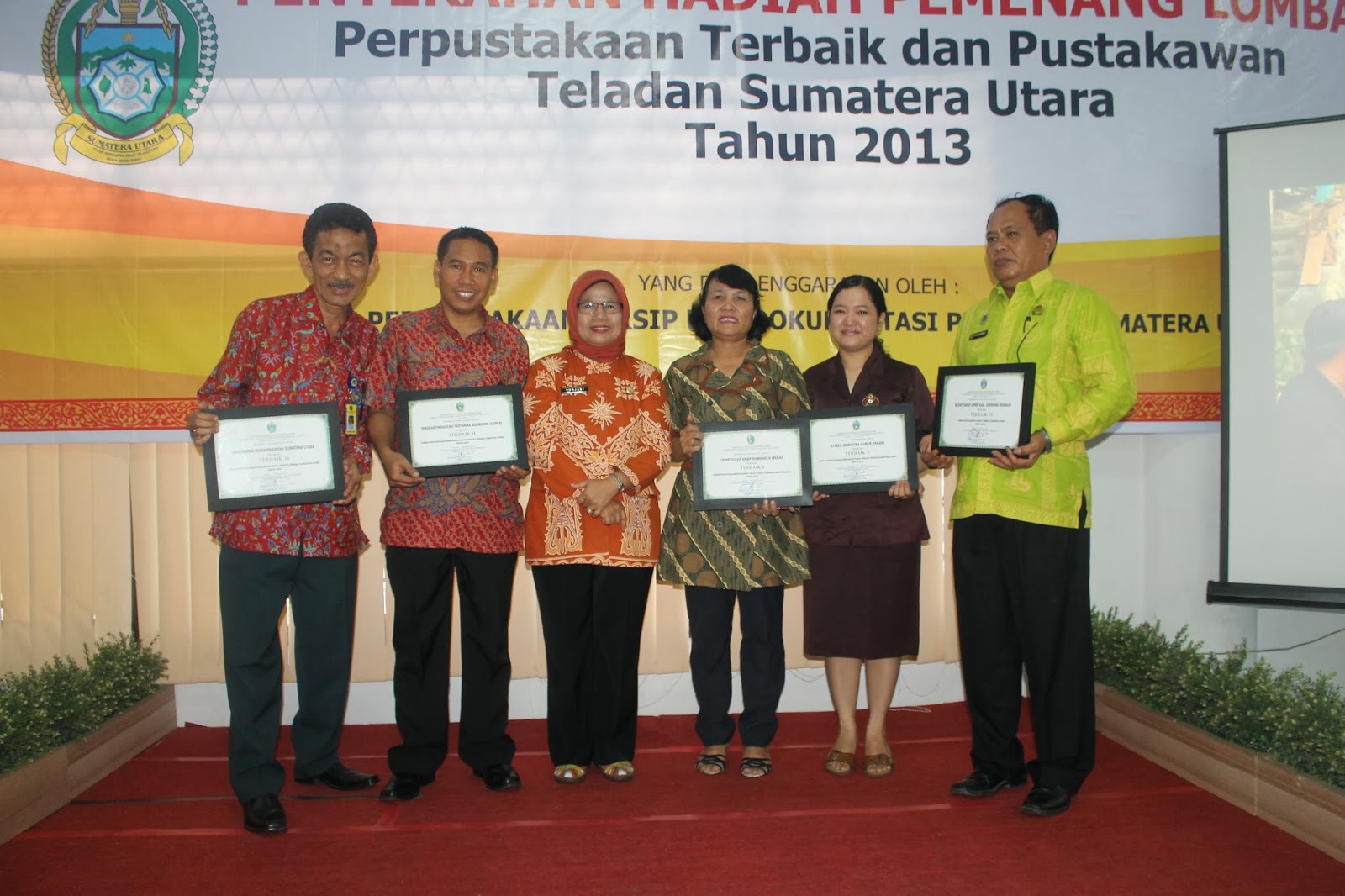  Penghargaan Perpustakaan Terbaik Sumatera Utara 