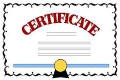 Provisional Ceritifcate Clip Art