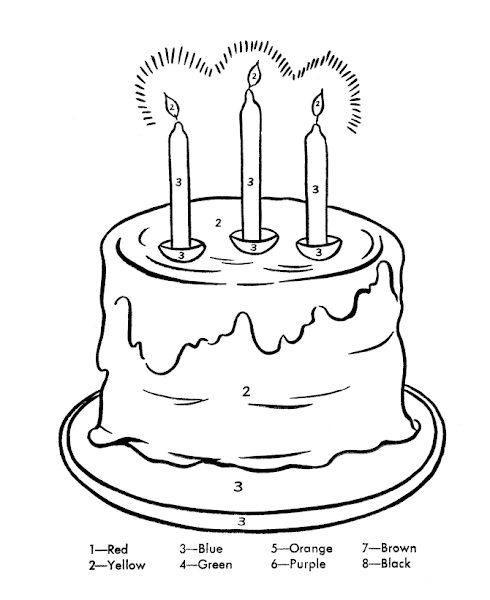 Printable Color by Number Coloring Pages