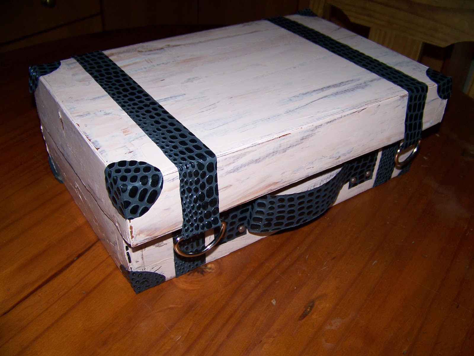 A Pretty Talent Blog Turning a Shoebox into a Mock Suitcase