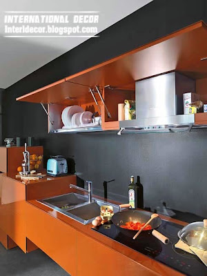 Modern black kitchen designs, ideas, furniture 2014