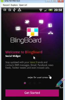 BlingBoard: Widget acceso directo (llamadas, sms, correo, facebook, Twiter) en la pantalla de inicio en tu android