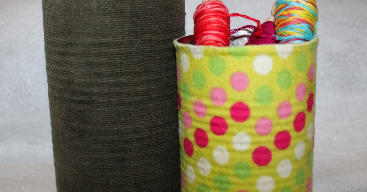 Aira Artistry Discovering 2014 Fabric Covered Tin Cans