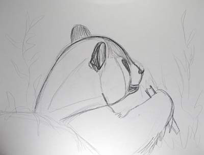 Fine Dining for Pandas by collage artist Megan Coyle