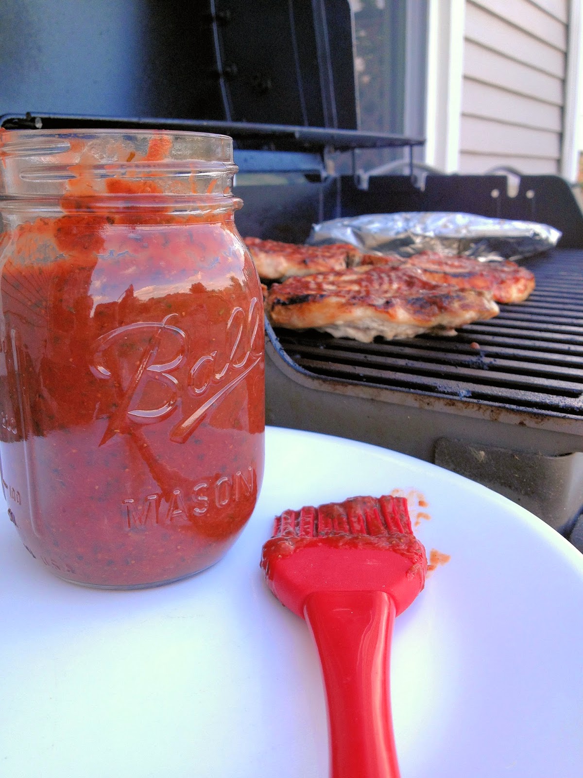 ...and chaos ensued Roasted Strawberry Barbecue Sauce
