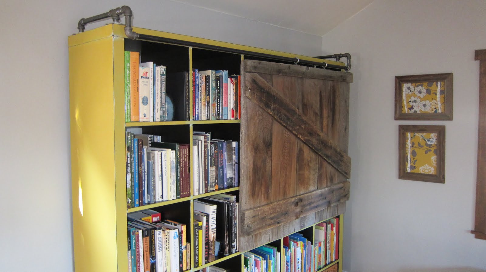 Expedit bookshelf turned rustic TV Get Home Decorating