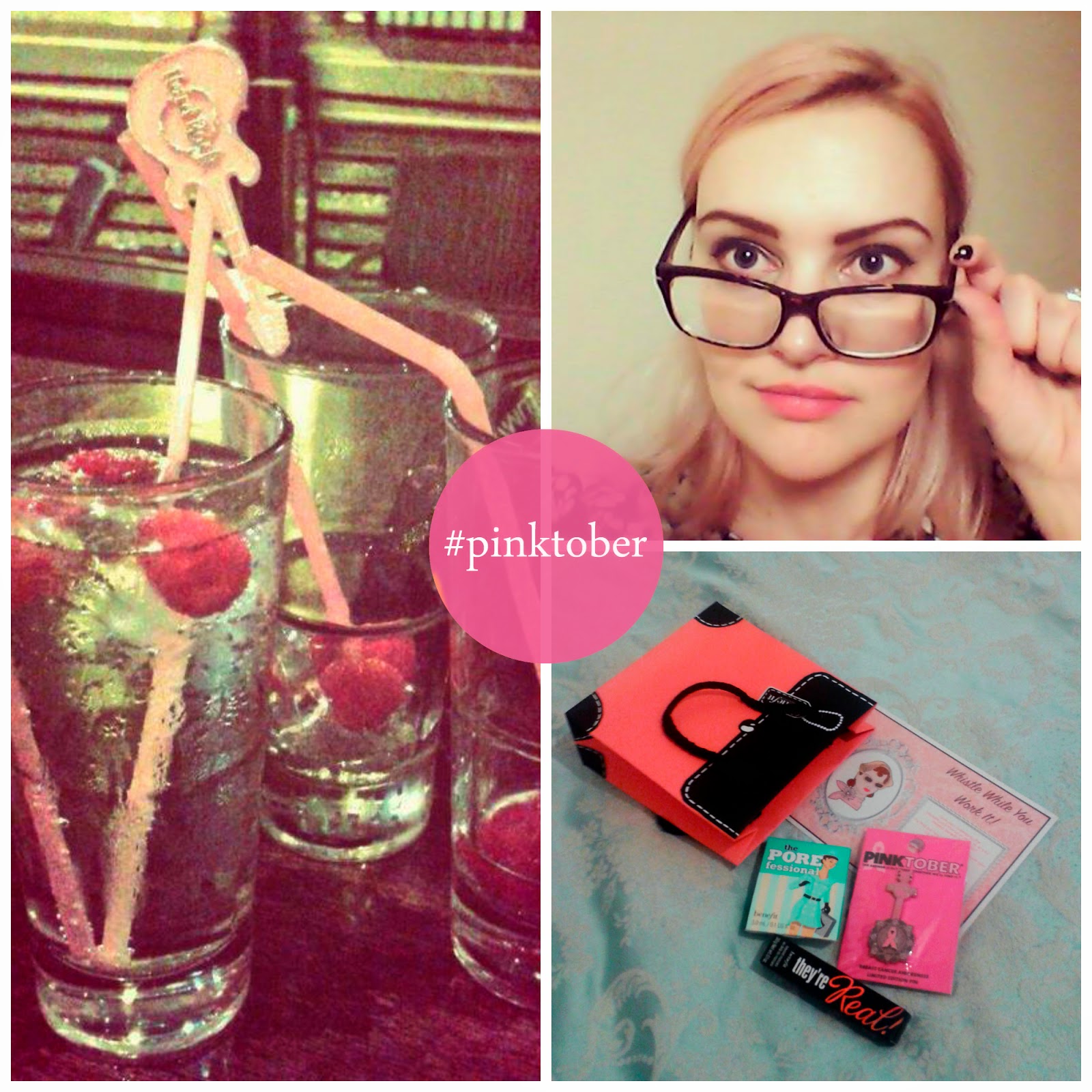 #pinktober Hard Rock Cafe, Hard Rock Edinburgh, Blogger Event, Scottish Bloggers, Edinburgh bloggers, pinktober, #pinktober, cocktails, goody bags, benefit cosmetics, benefit make up, eyebrows
