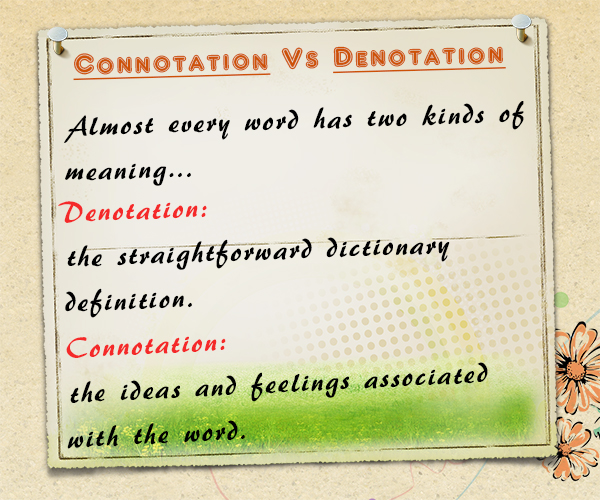 denotation and connotation