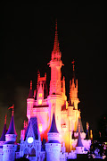 I loved seeing all of the colors on the disney castle! (img )