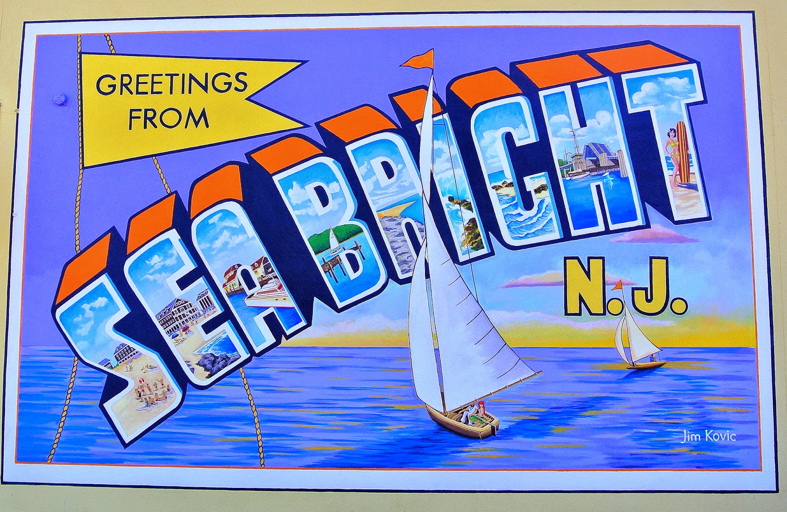 A month of....Blog Street Art Greetings from Sea Bright