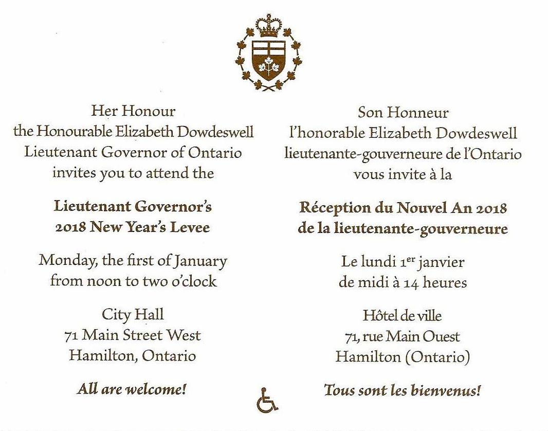 Governor General Invitations