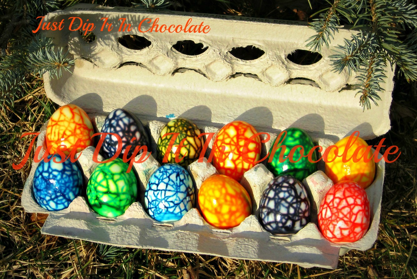 Just Dip It In Chocolate Marbled Deviled Eggs