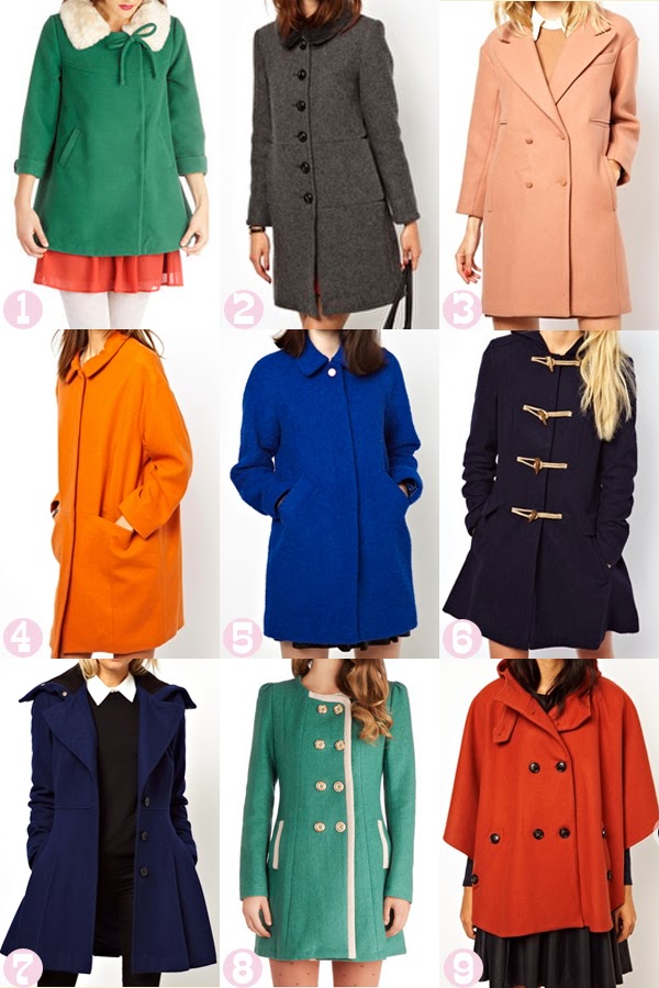 Oh So Lovely Vintage Cozy colorful coats.