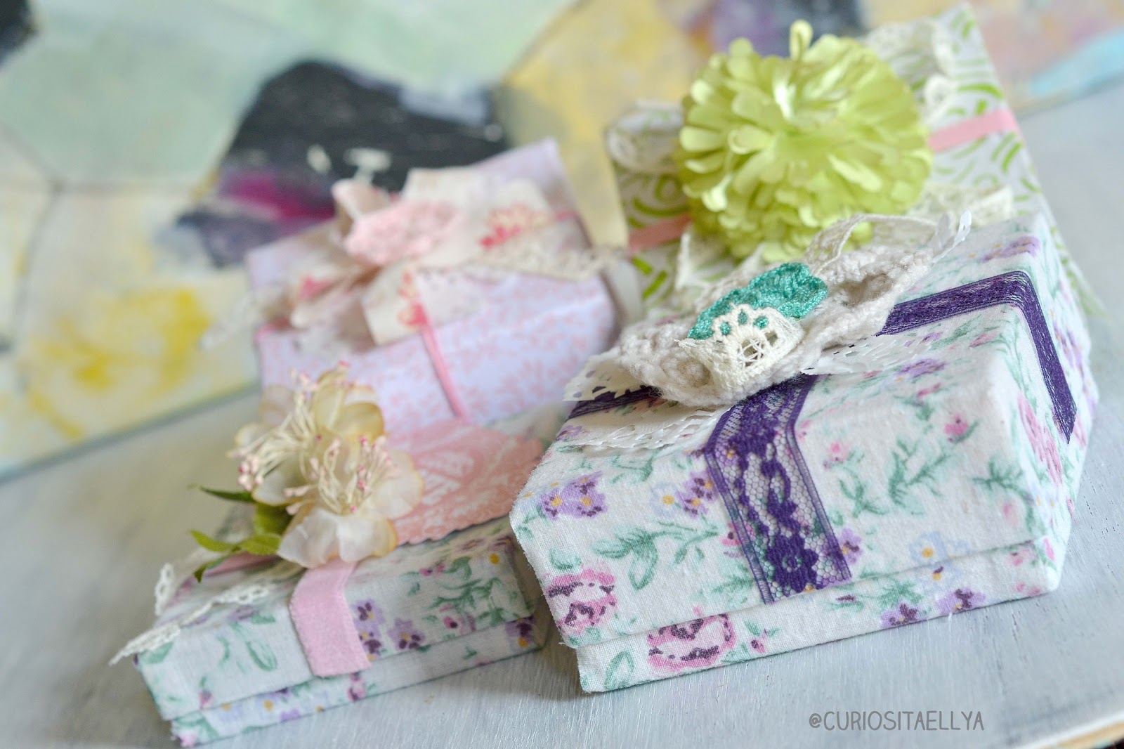 Curiositaellya How to Make Fabric Wrap Gift Box {DIY}