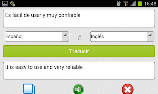 Traductor Android captura