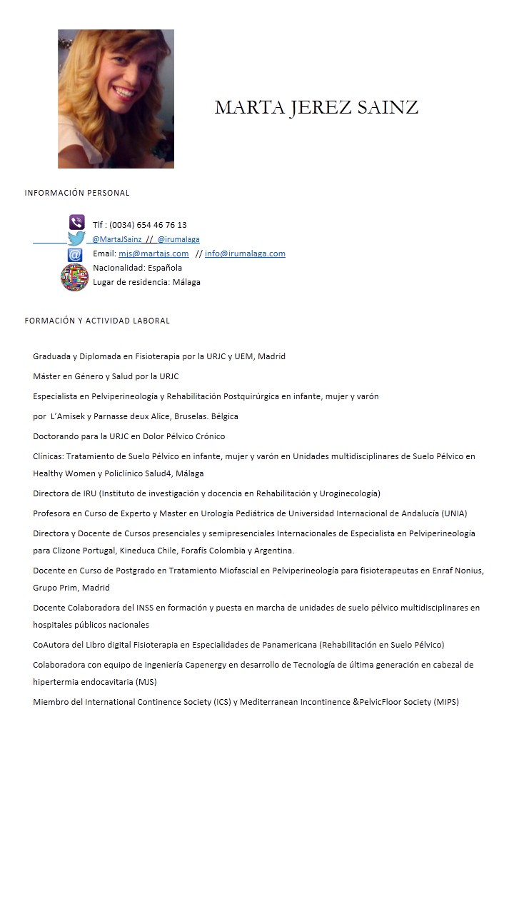 marta jerez sainz breve curriculum