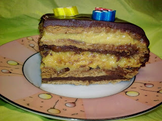 Tarta Vegana de Galleta, Corte Tarta Vegana de Galleta, Corte