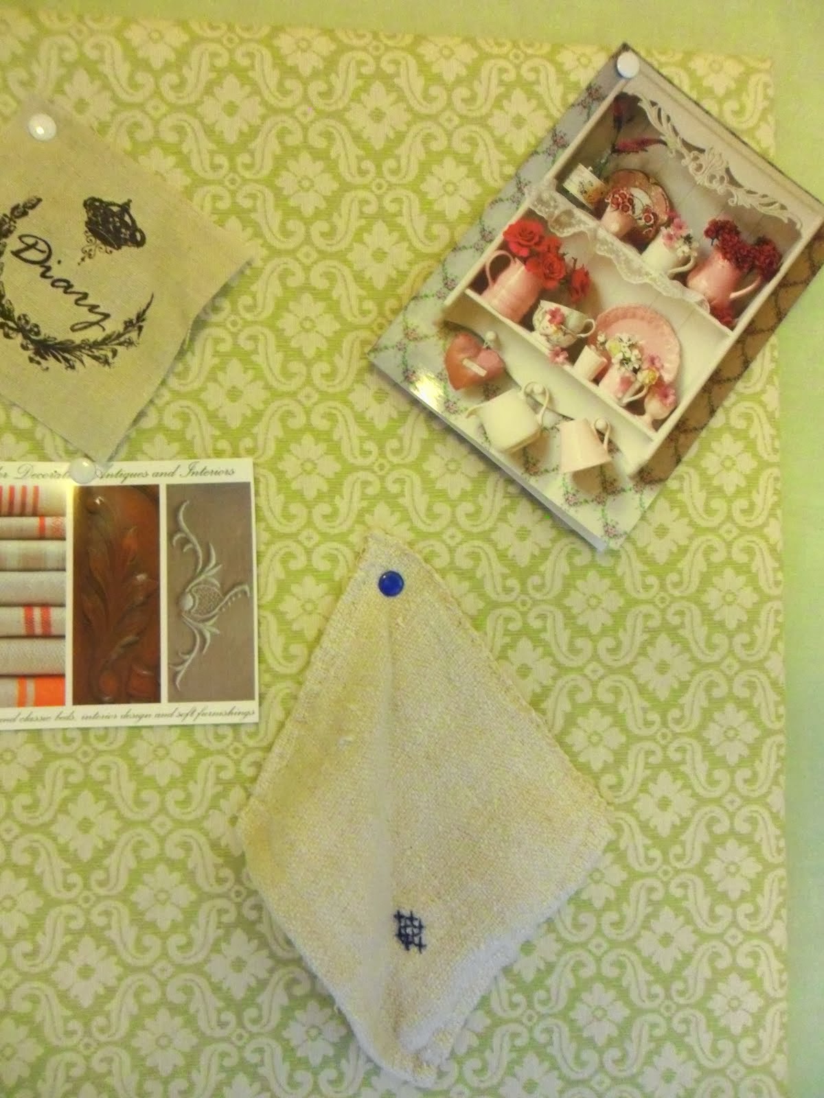 gillyflower How to Make a Fabric Covered Notice Board
