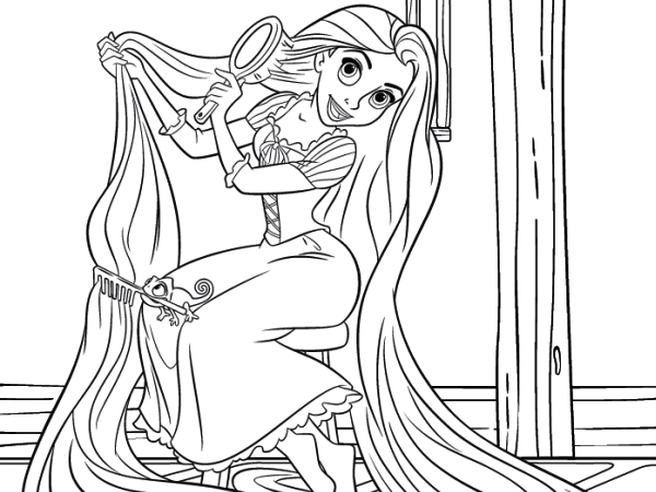 Disney Princess Coloring Picture : title=