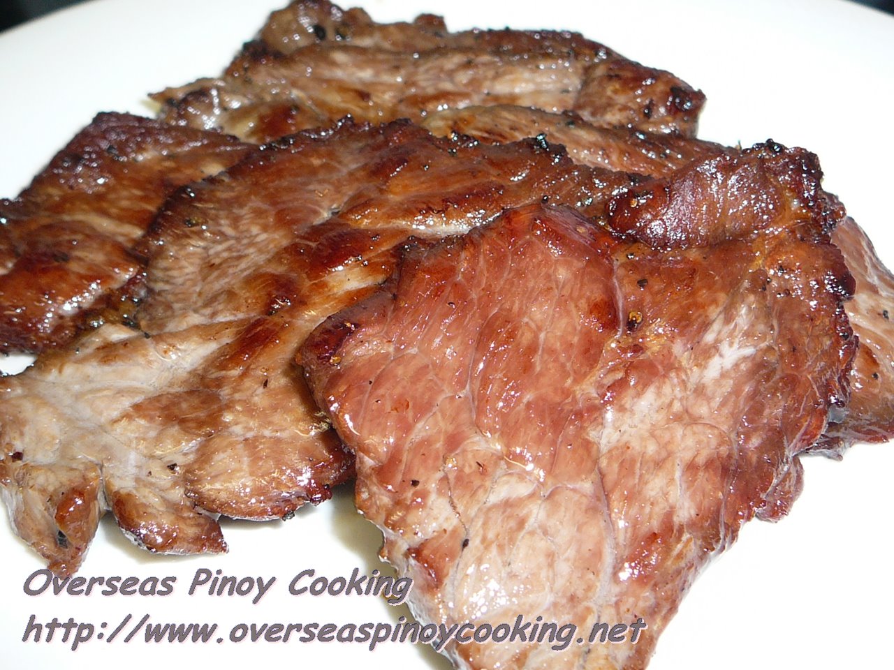 Oven Dried Beef Tapa Pinoy Recipes