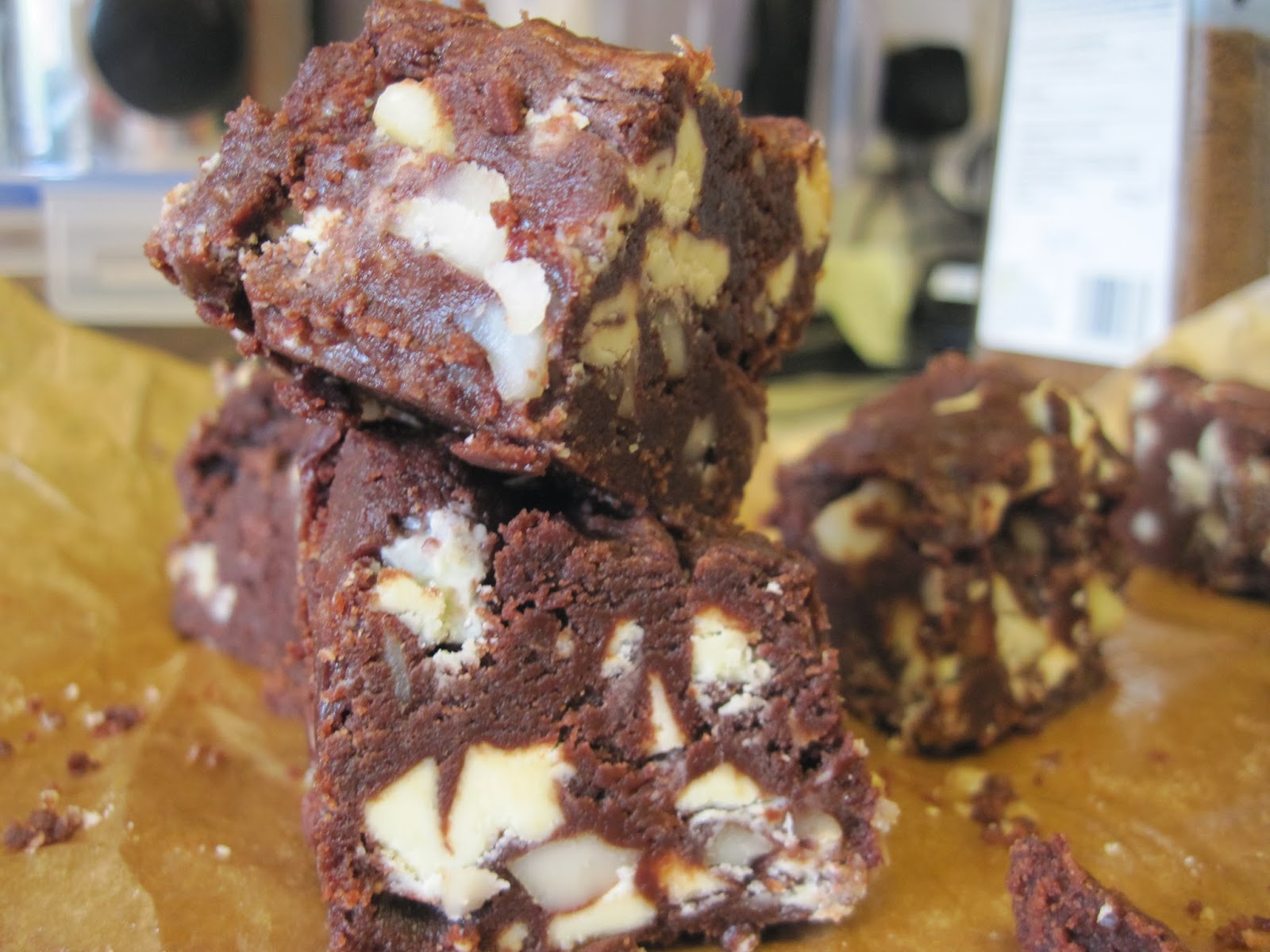 The Sugar Lump Macadamia & White Chocolate Brownies
