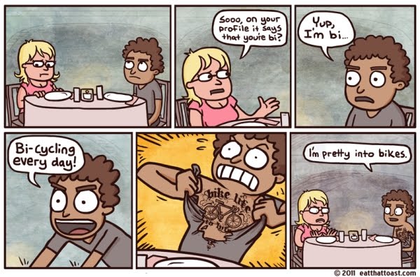 Profile in Courage: So you're Bi- BiSexual? BiCycle?