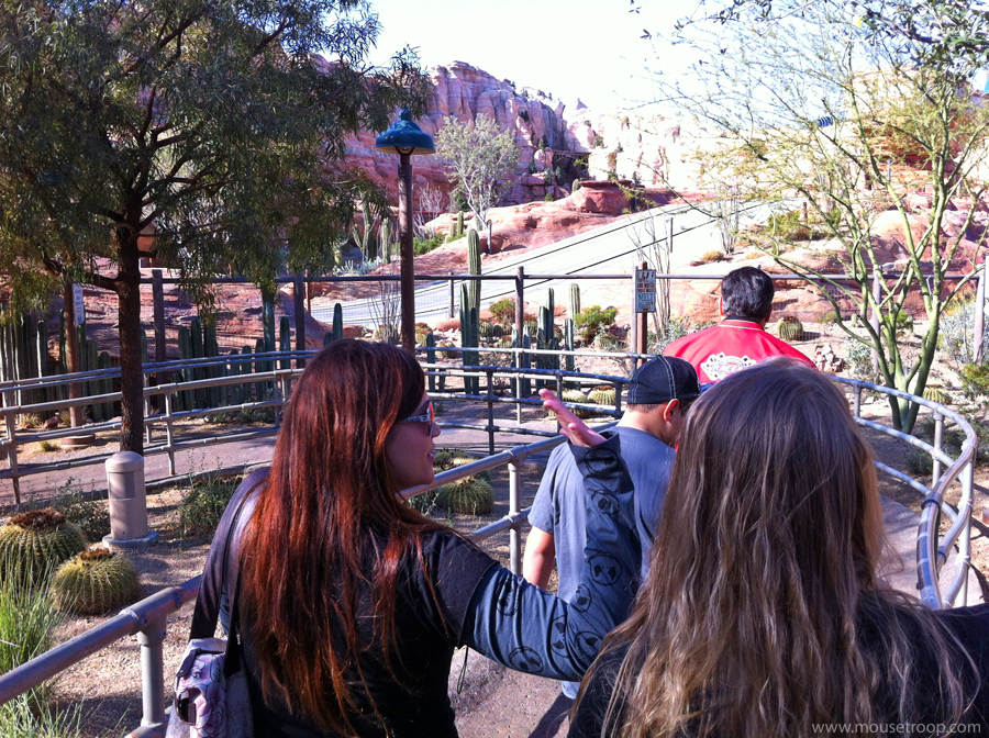 Mouse Troop A Trip Through the Radiator Springs Racers Queue