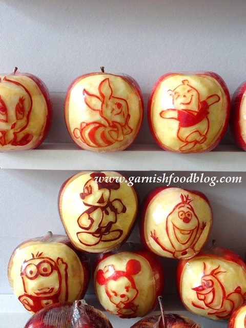 Garnishfood fruit carving arrangements and food Garnishfood fruit carving arrangements and food