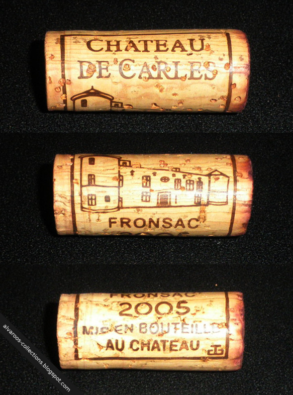 Wine cork: Chateau de Caries, Fronsac 2005 Wine cork: Chateau de Caries, Fronsac 2005