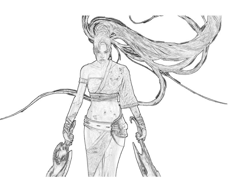 Heavenly Sword Nariko Two Sword Coloring Pages heavenly-sword-nariko-two-sword-coloring-pages