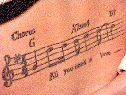 music notes tattoos