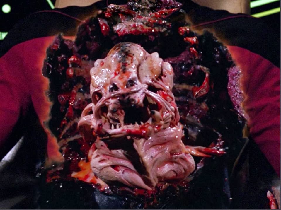 Image result for alien inside human throat gore