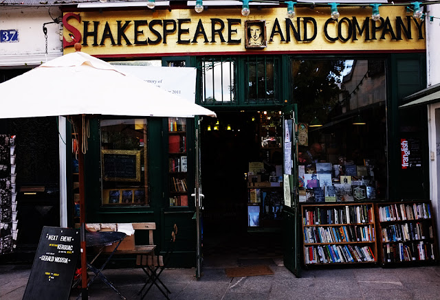 Shakespeare and Company exterior - Photograph by Tim Irving