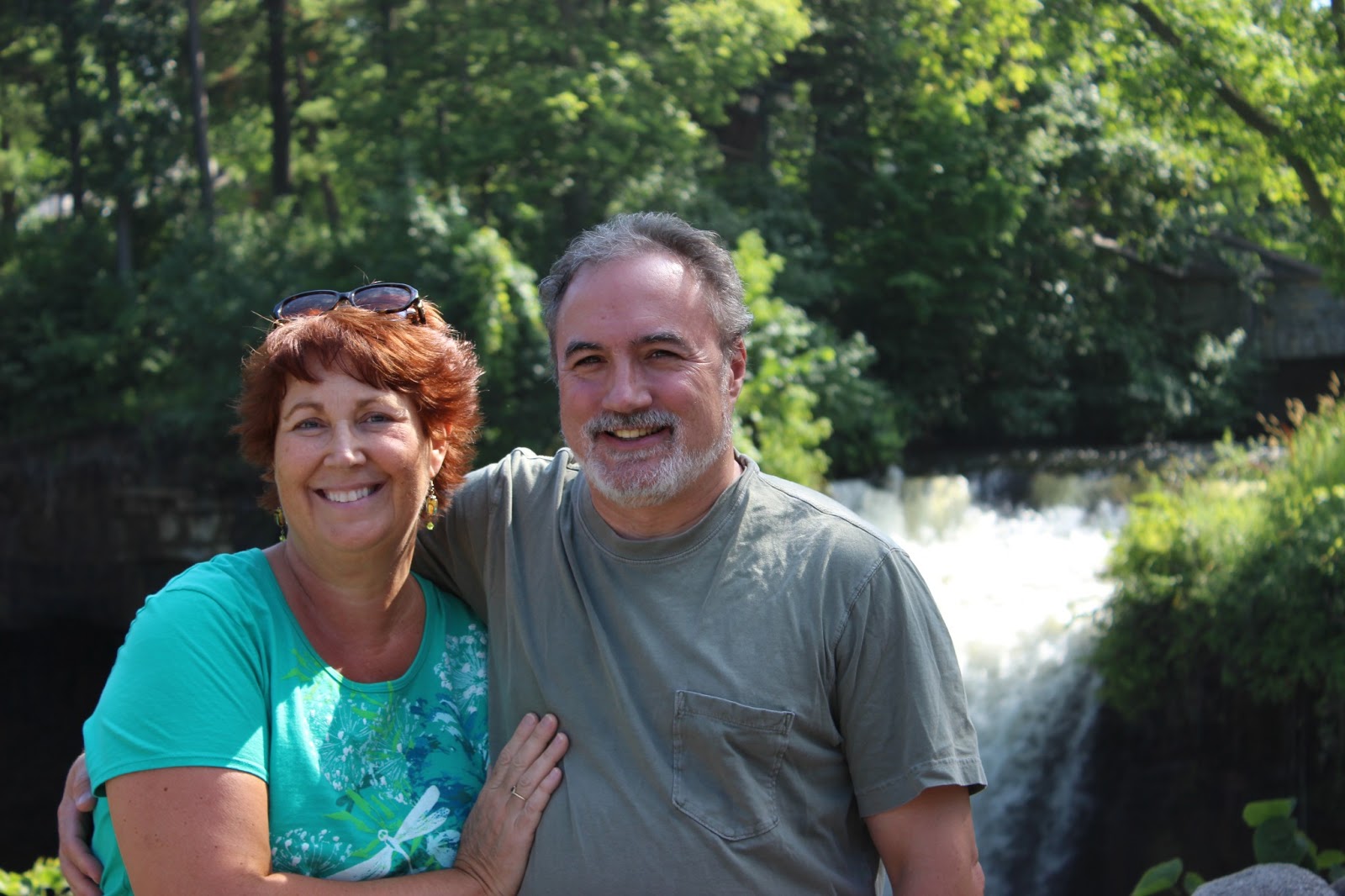 Minnehaha Falls With the 'Rents Celebrating Daily