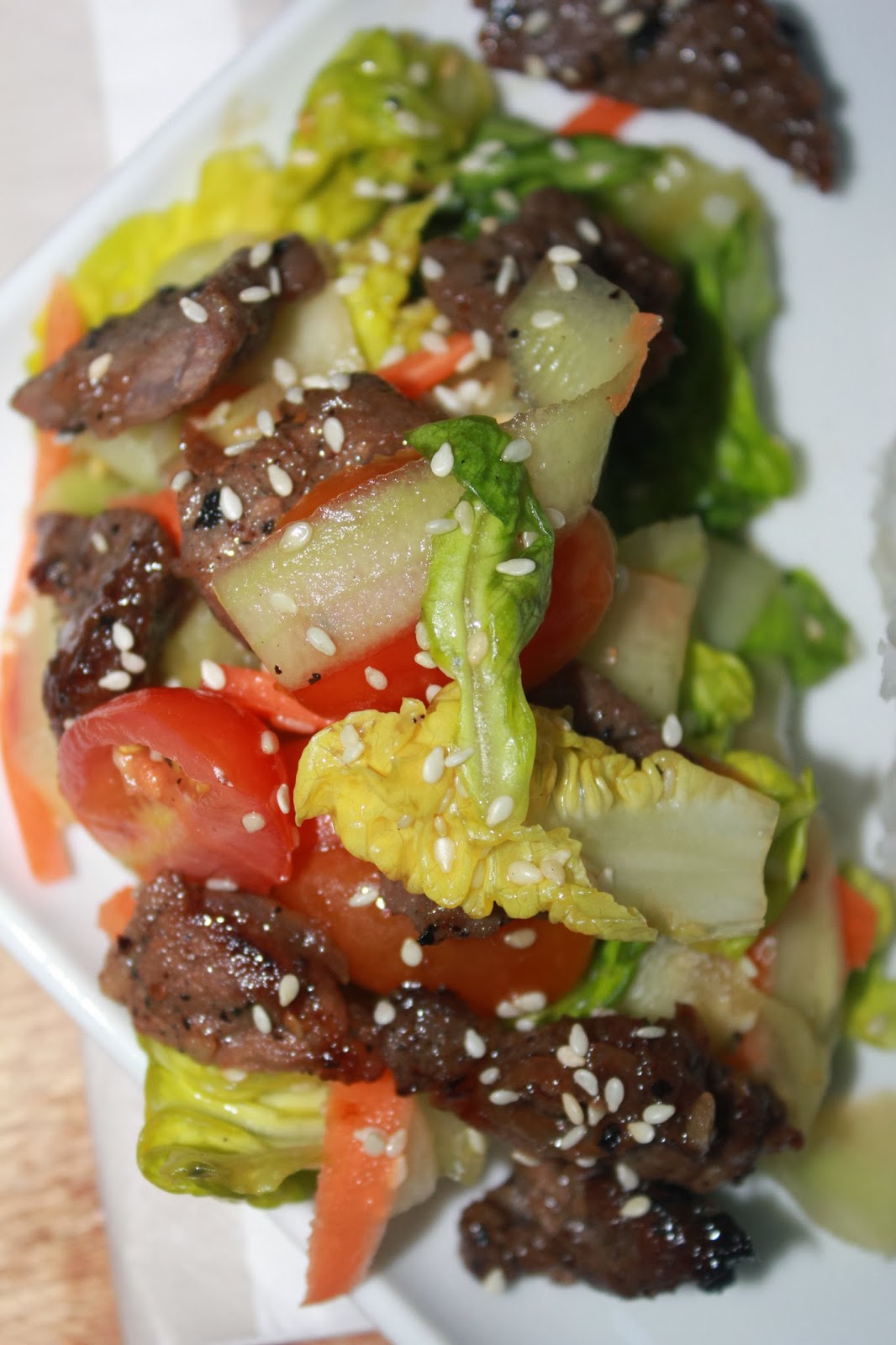 love to cook , love to eat bulgogi salad