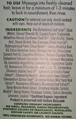 Avalon Organics Volumizing Rosemary Conditioner ingredients