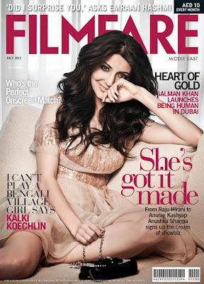 Anushka Sharma Photo Shoot for Filmfare Magazine Middle East July 2012