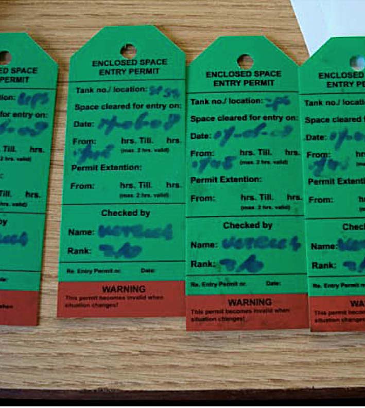 Marine Insight Enclosed space entry permit to work