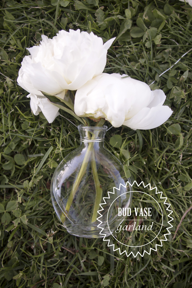 swoon studio Make it Bud vase garland.