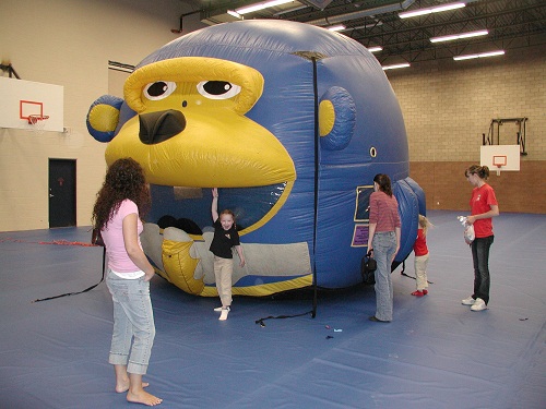 Inflatable Monkey Head Bounce House