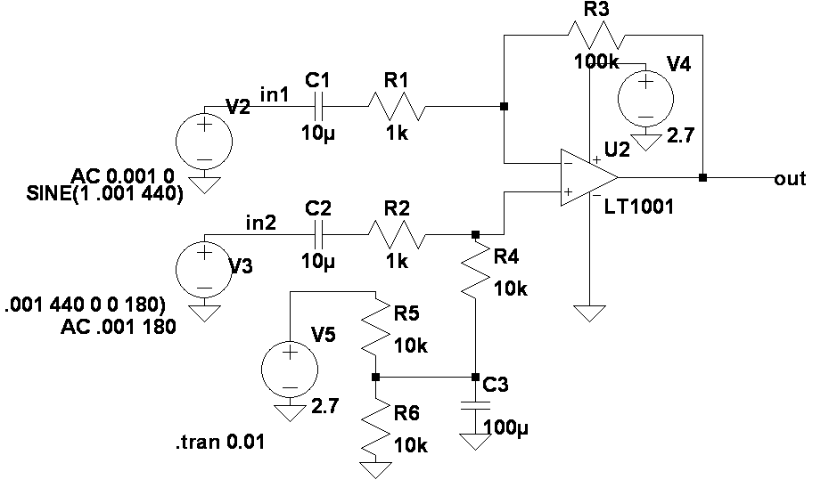 LTSpice amplifier design RC Groups