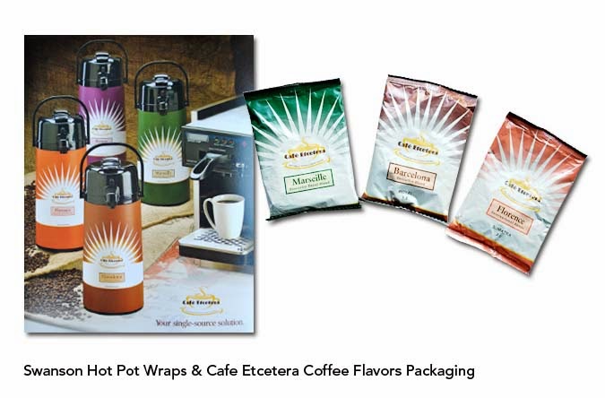 Swanson Coffee Pot Wraps and Coffee Packages