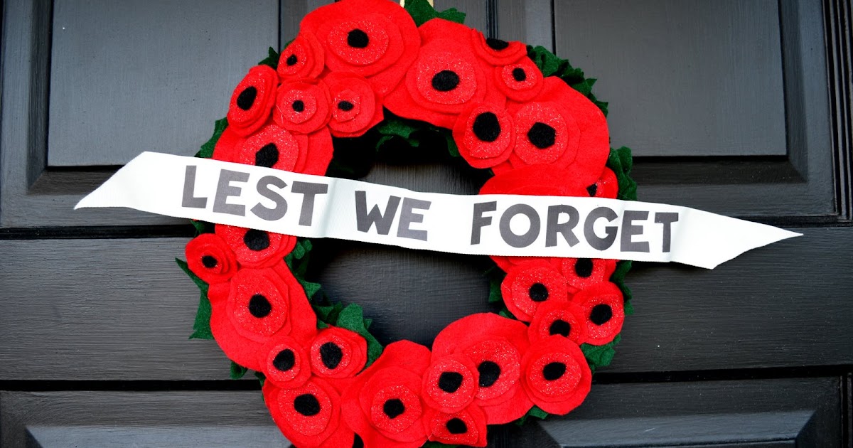 What are we doing today Mom? Remembrance Day Poppy Wreath