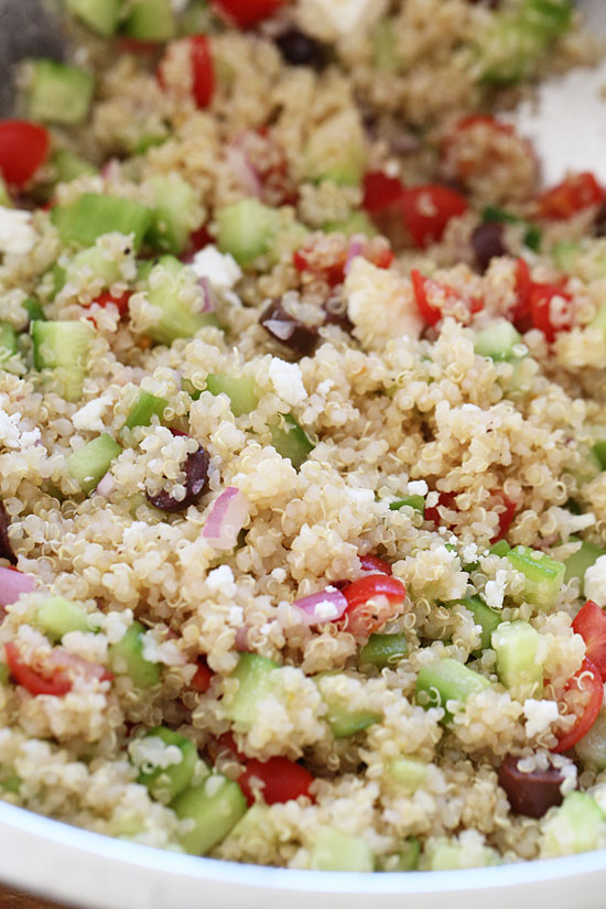 Mediterranean Quinoa Salad Skinnytaste