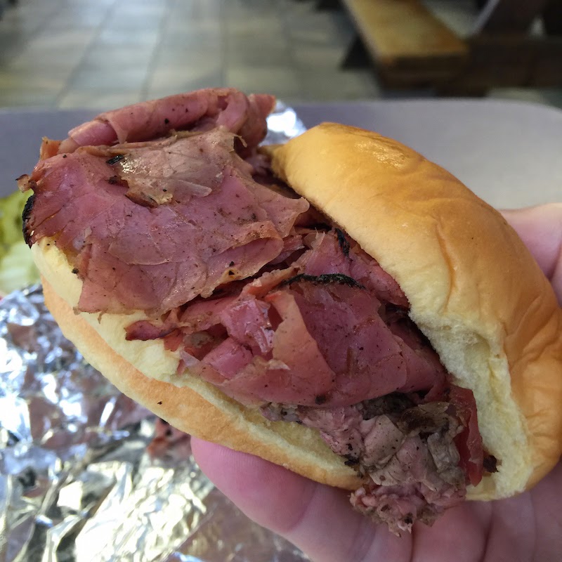 Corned Beef and Beef at Chaps Pit Beef