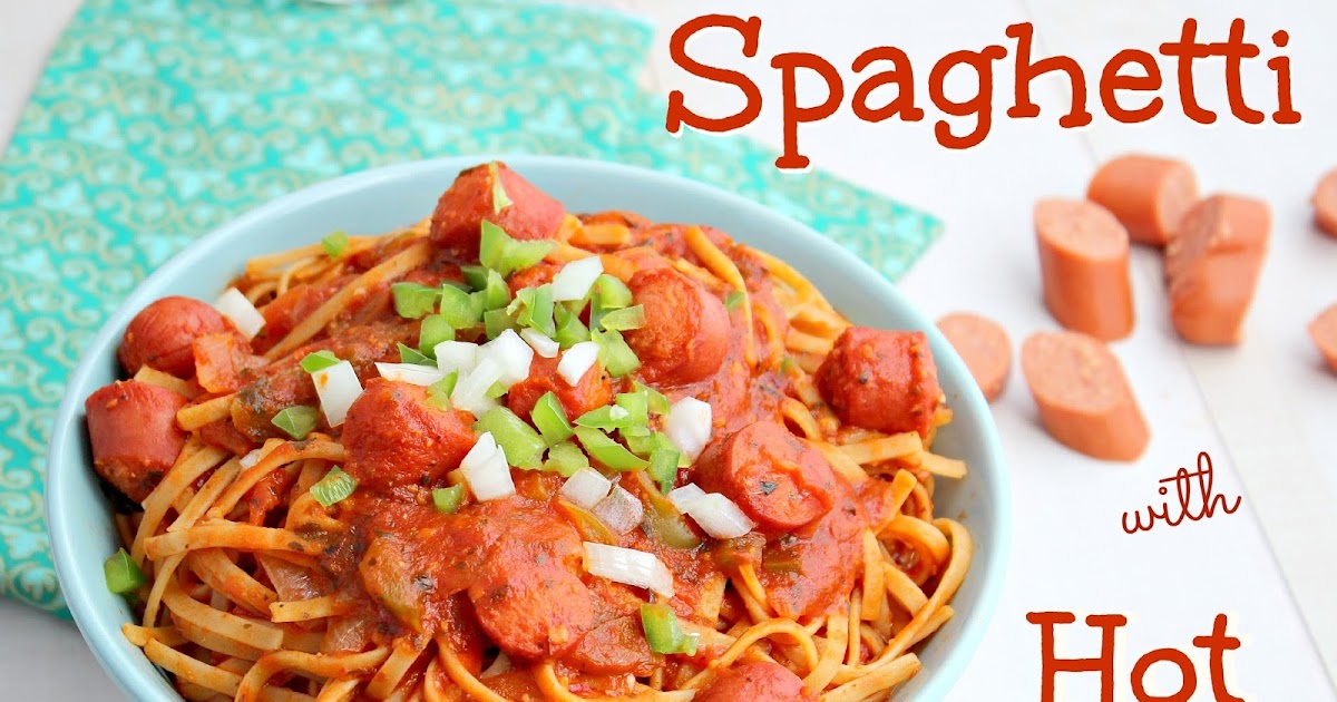 Kitchen Simmer Spaghetti with Hot Dogs One Pot Meal